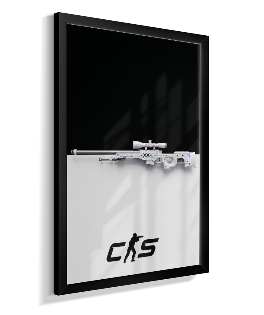 Quadro Decorativo CS2 AWP Printstream Minimalista