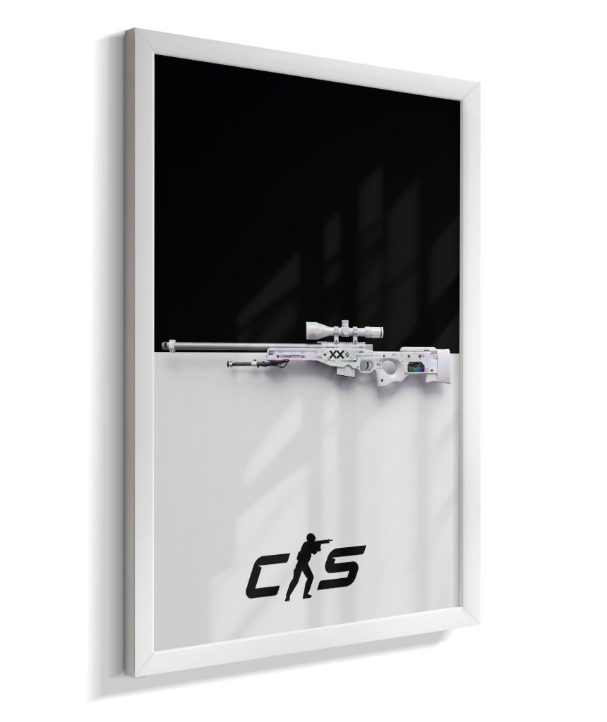 Quadro Decorativo CS2 AWP Printstream Minimalista