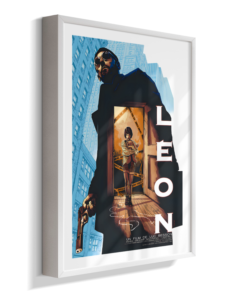 Quadro Decorativo O Professional - Silhueta e Mathilda Fine Art
