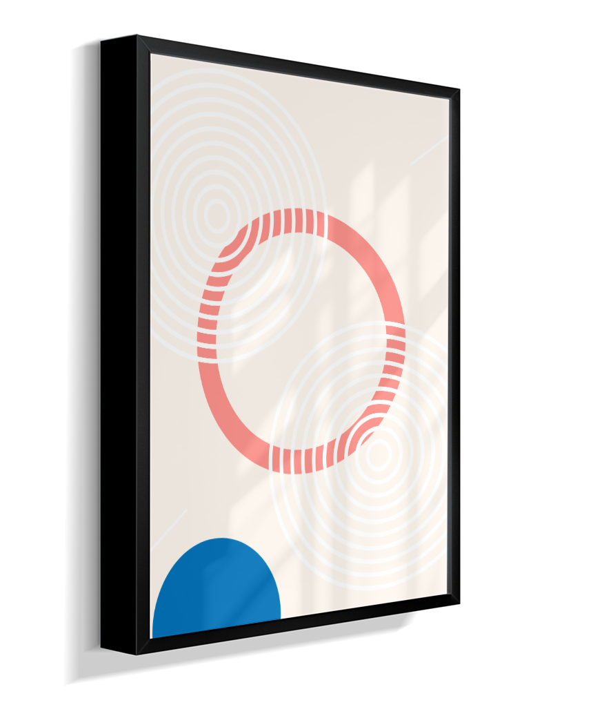 Quadro Decorativo Bauhaus Pílula e Círculo 2