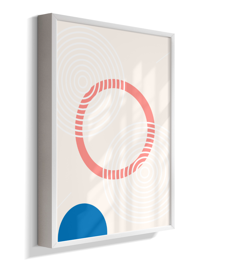 Quadro Decorativo Bauhaus Pílula e Círculo 2