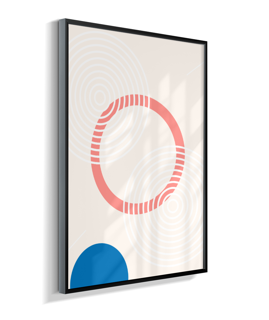 Quadro Decorativo Bauhaus Pílula e Círculo 2