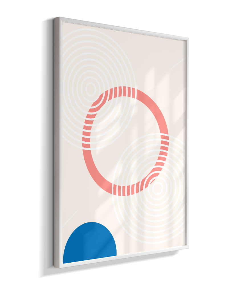 Quadro Decorativo Bauhaus Pílula e Círculo 2