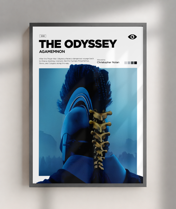 Quadro Decorativo The Odyssey Agamemnon - Poster Minimalista Cinema
