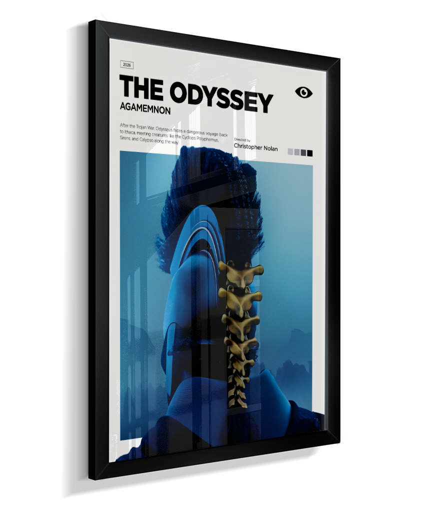 Quadro Decorativo The Odyssey Agamemnon - Poster Minimalista Cinema