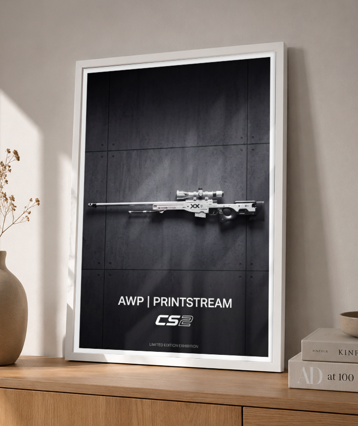 Quadro Decorativo CS2 AWP Printstream Exhibition Poster