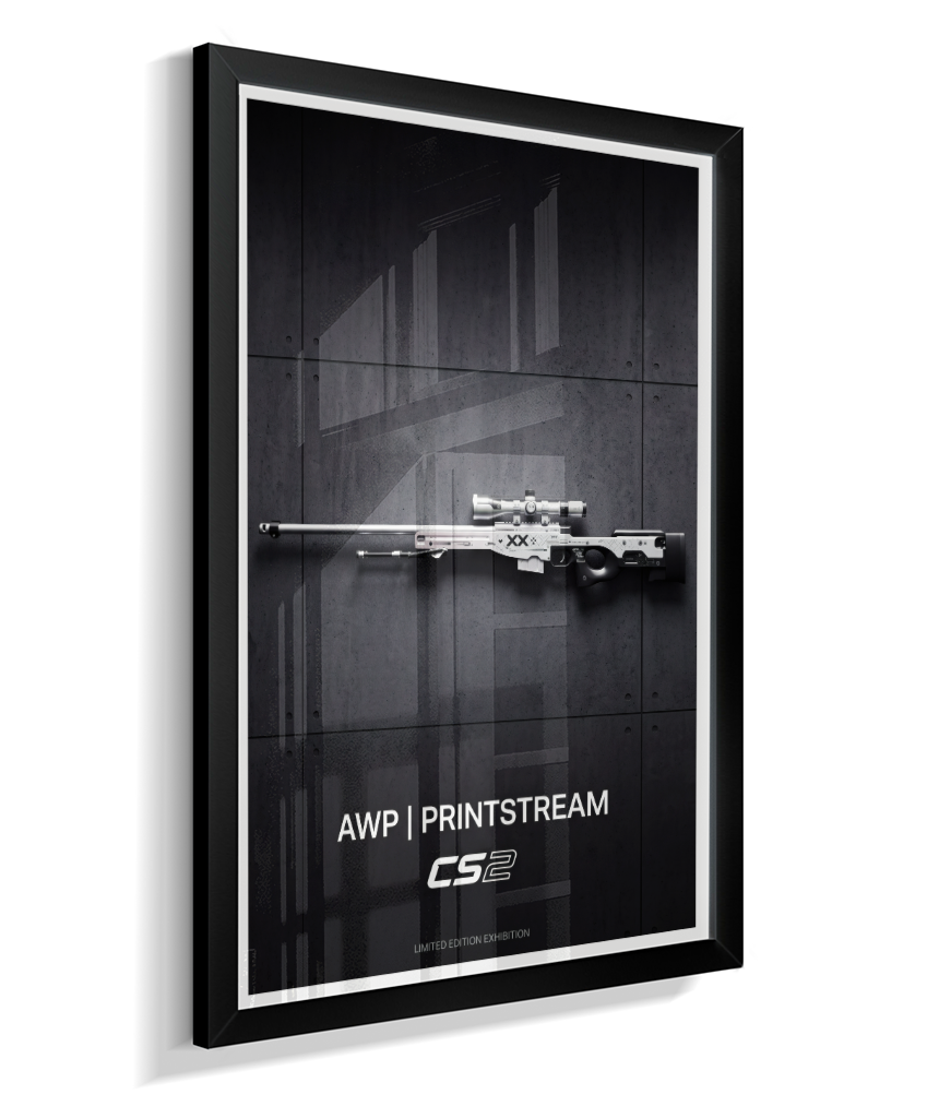 Quadro Decorativo CS2 AWP Printstream Exhibition Poster