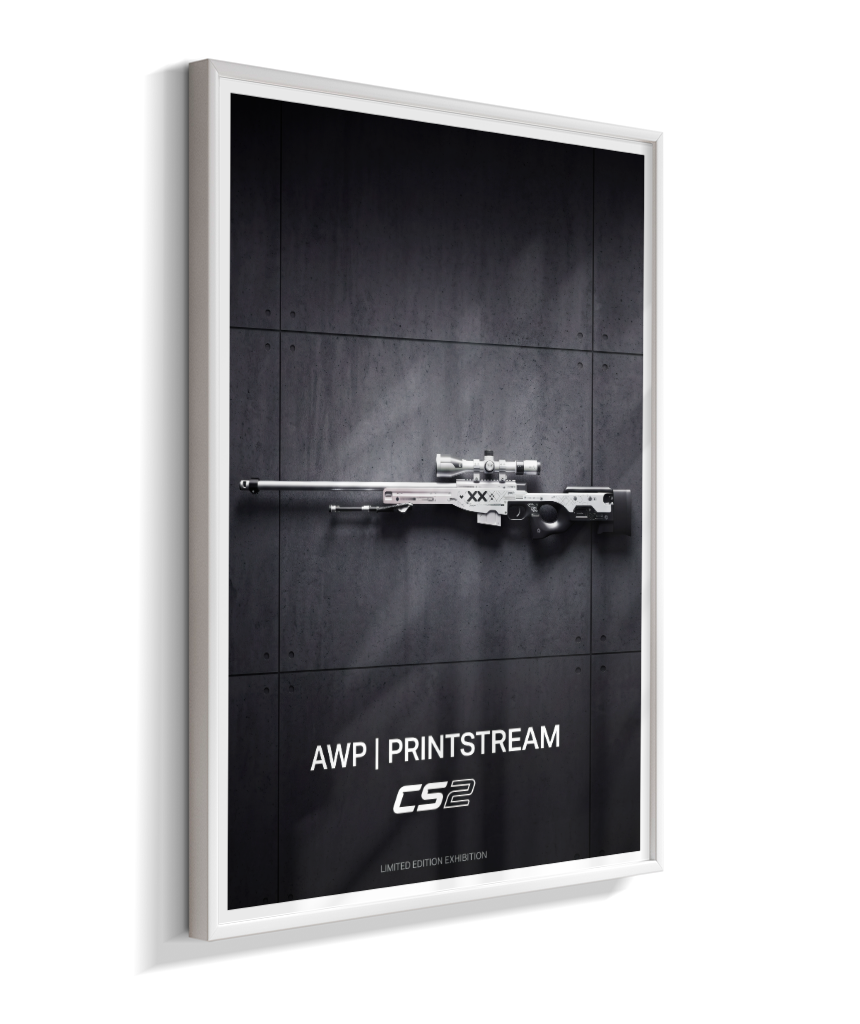 Quadro Decorativo CS2 AWP Printstream Exhibition Poster