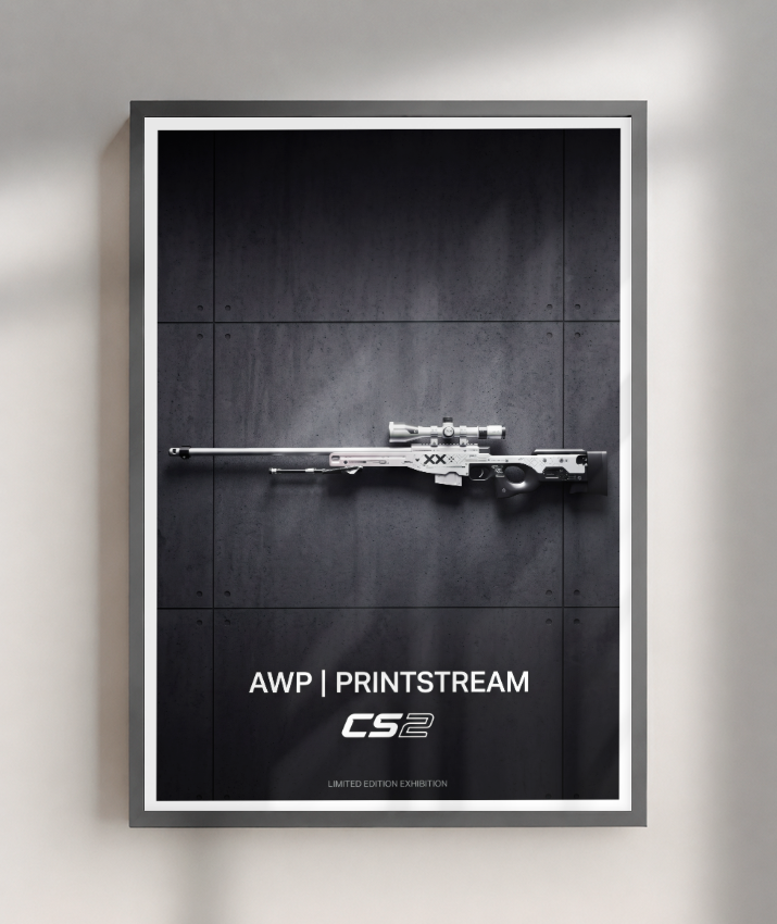 Quadro Decorativo CS2 AWP Printstream Exhibition Poster