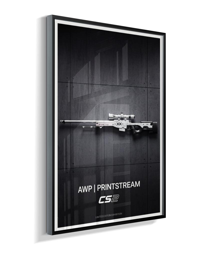 Quadro Decorativo CS2 AWP Printstream Exhibition Poster