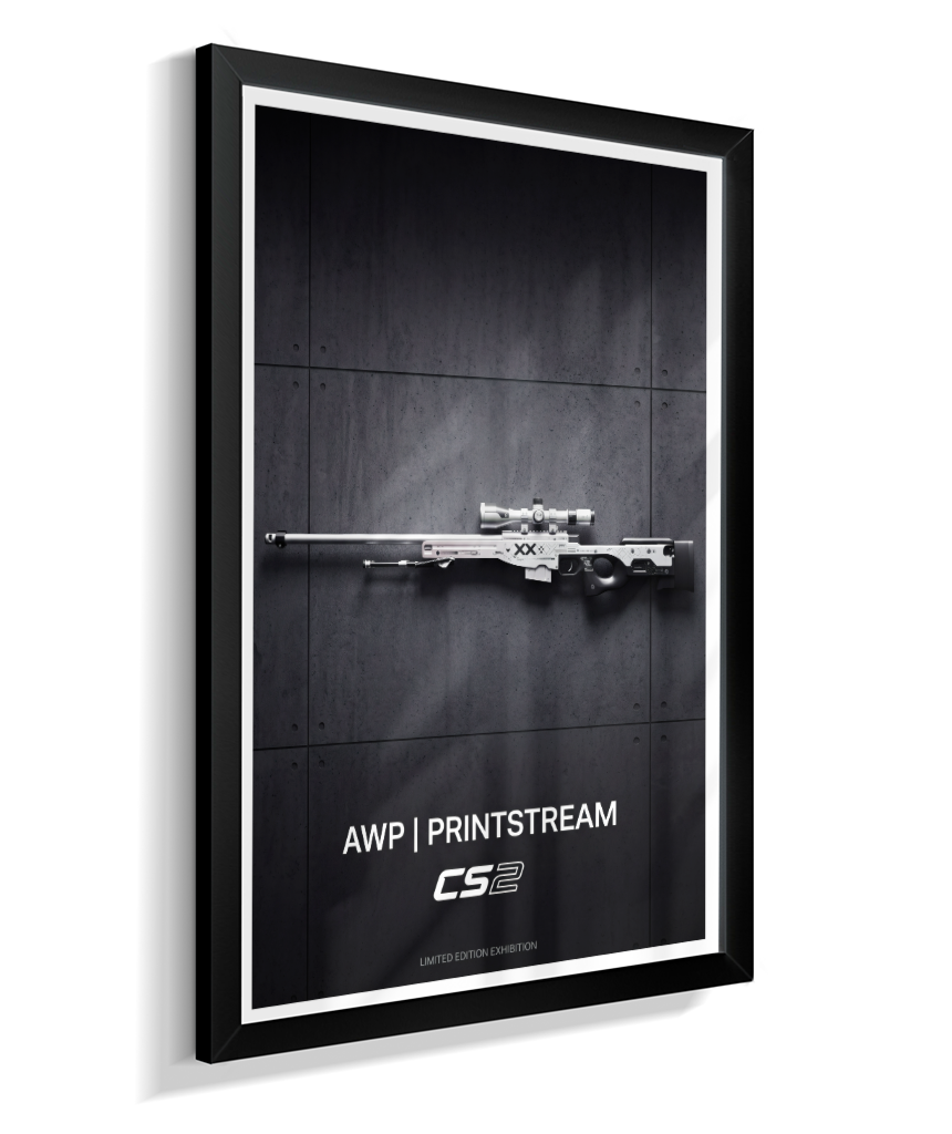 Quadro Decorativo CS2 AWP Printstream Exhibition Poster