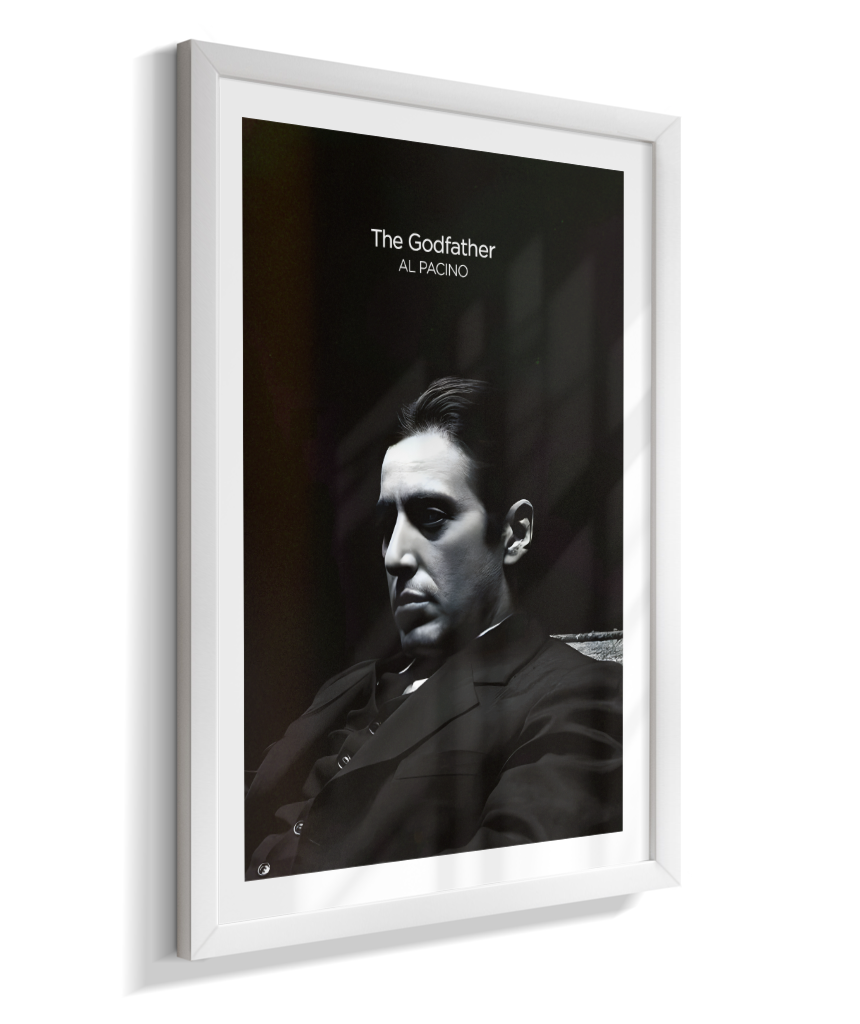 Quadro Minimalista The Godfather - Michael Corleone Portrait
