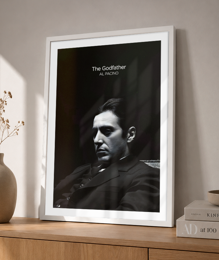 Quadro Minimalista The Godfather - Michael Corleone Portrait