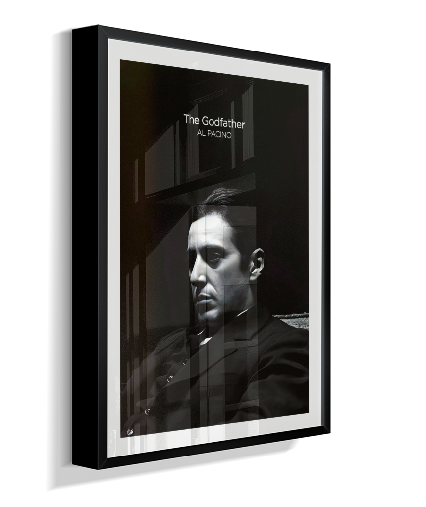 Quadro Minimalista The Godfather - Michael Corleone Portrait