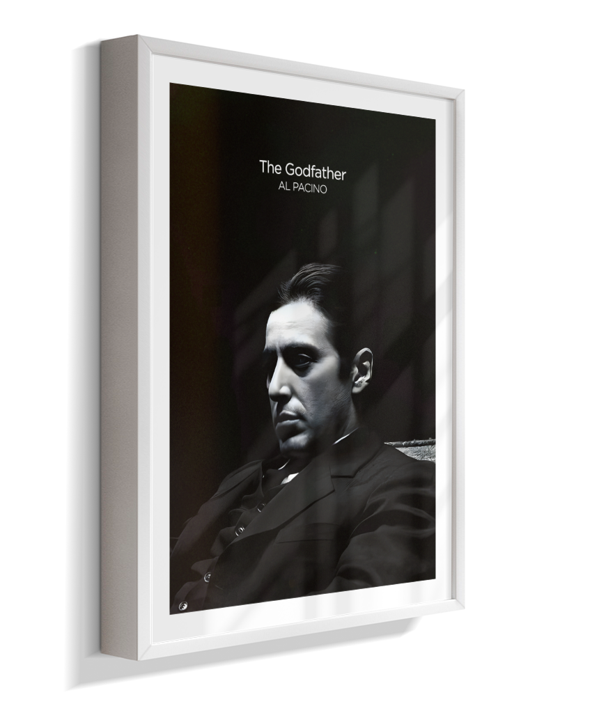 Quadro Minimalista The Godfather - Michael Corleone Portrait