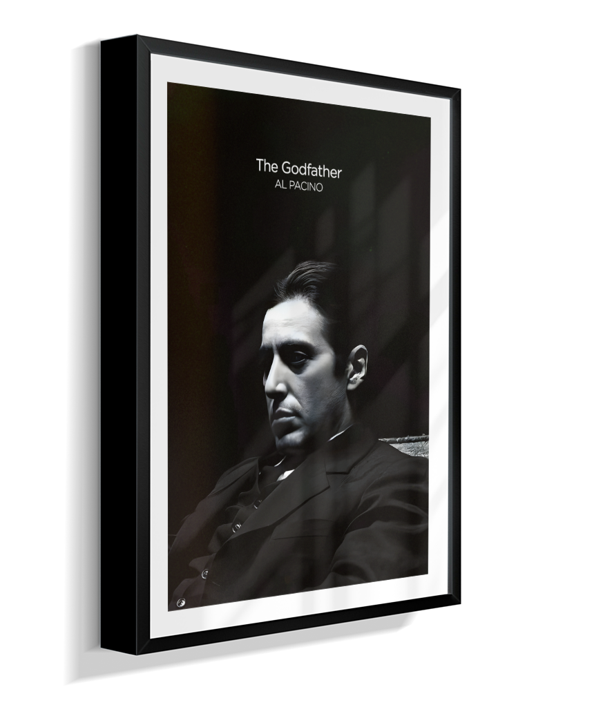 Quadro Minimalista The Godfather - Michael Corleone Portrait