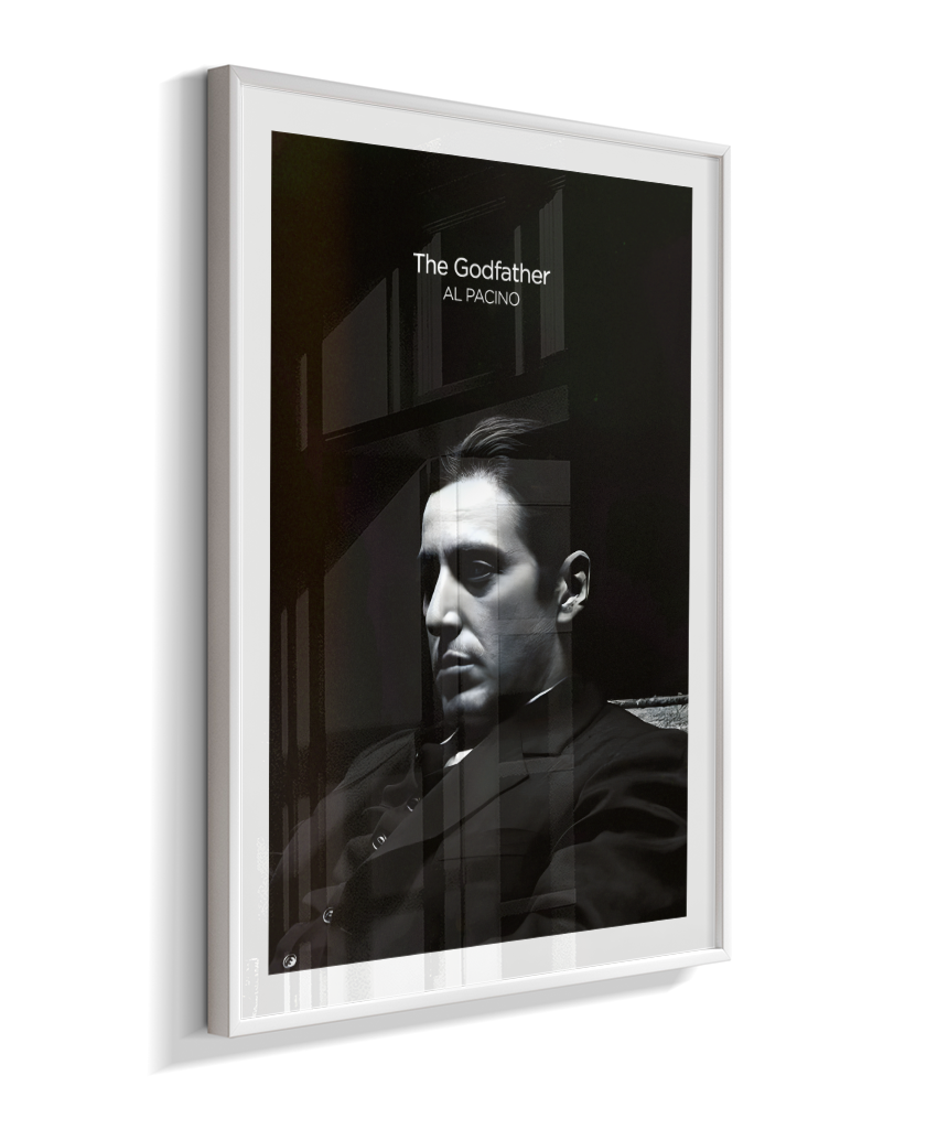 Quadro Minimalista The Godfather - Michael Corleone Portrait