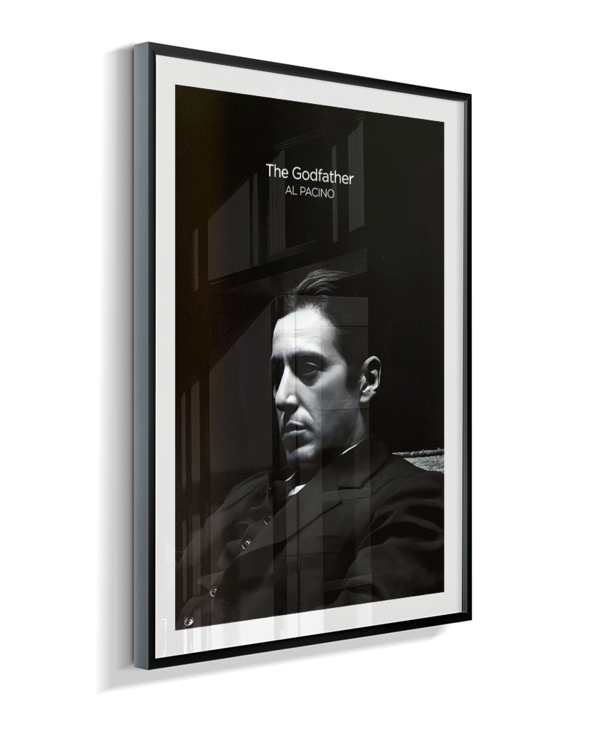 Quadro Minimalista The Godfather - Michael Corleone Portrait