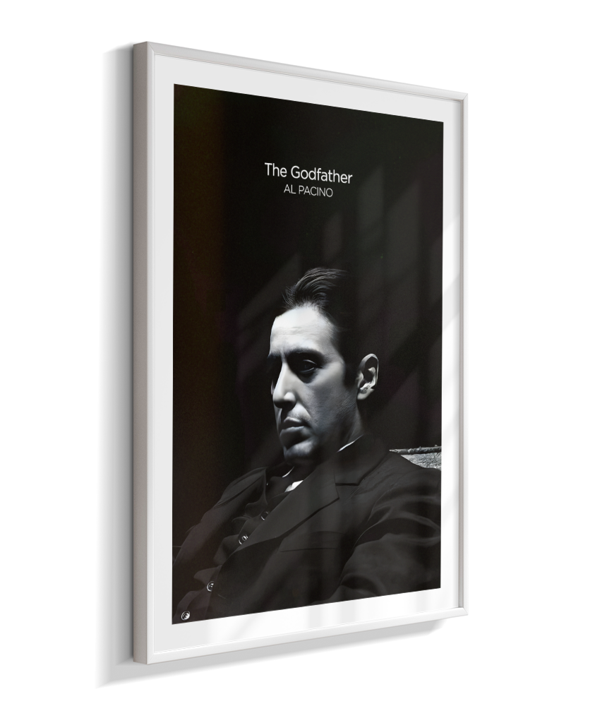 Quadro Minimalista The Godfather - Michael Corleone Portrait