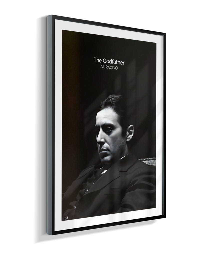 Quadro Minimalista The Godfather - Michael Corleone Portrait