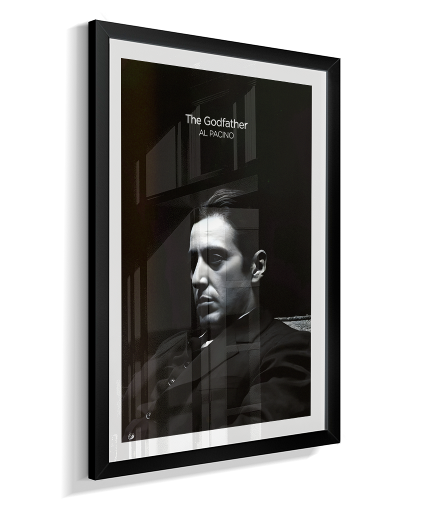 Quadro Minimalista The Godfather - Michael Corleone Portrait