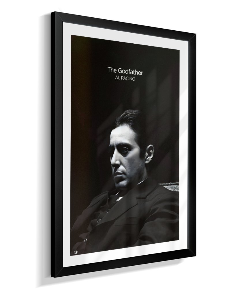 Quadro Minimalista The Godfather - Michael Corleone Portrait