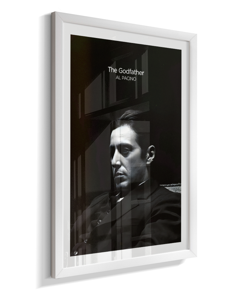 Quadro Minimalista The Godfather - Michael Corleone Portrait
