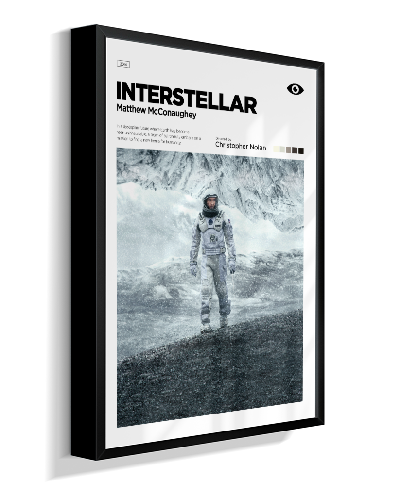 Quadro Decorativo Interstellar Matthew McConaughey Editorial Art