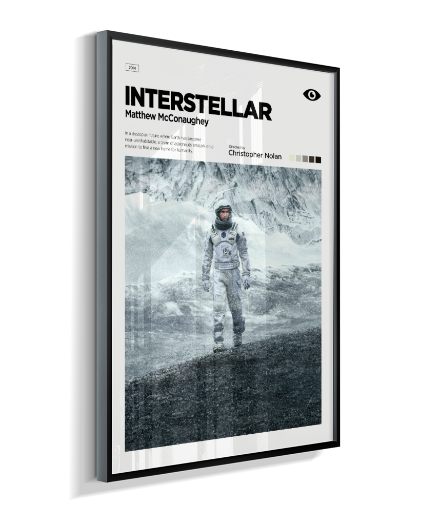 Quadro Decorativo Interstellar Matthew McConaughey Editorial Art
