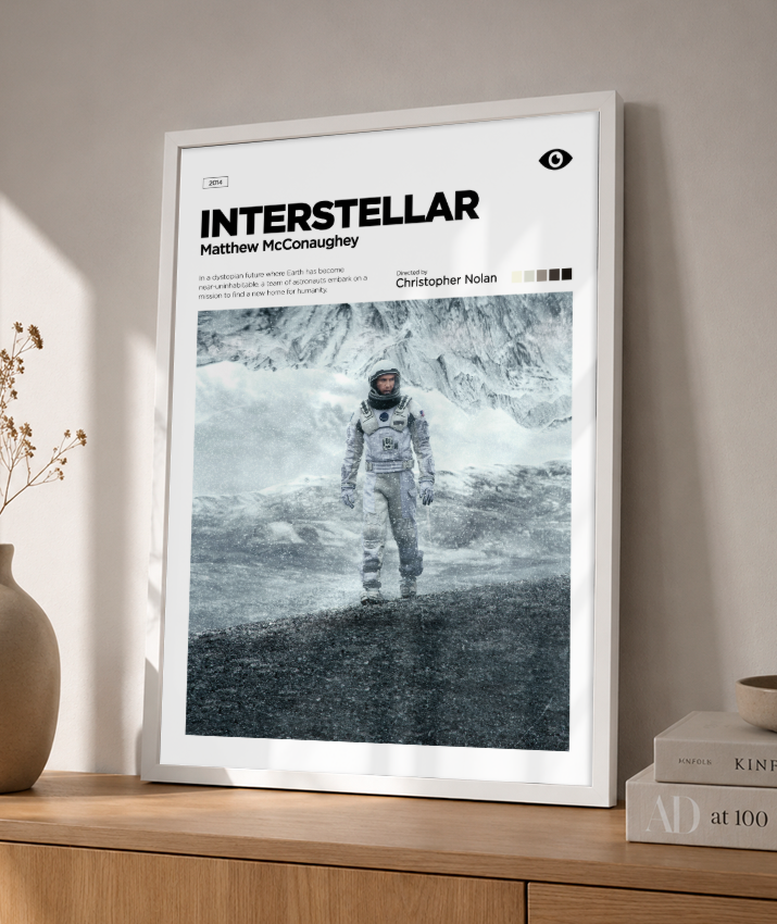 Quadro Decorativo Interstellar Matthew McConaughey Editorial Art