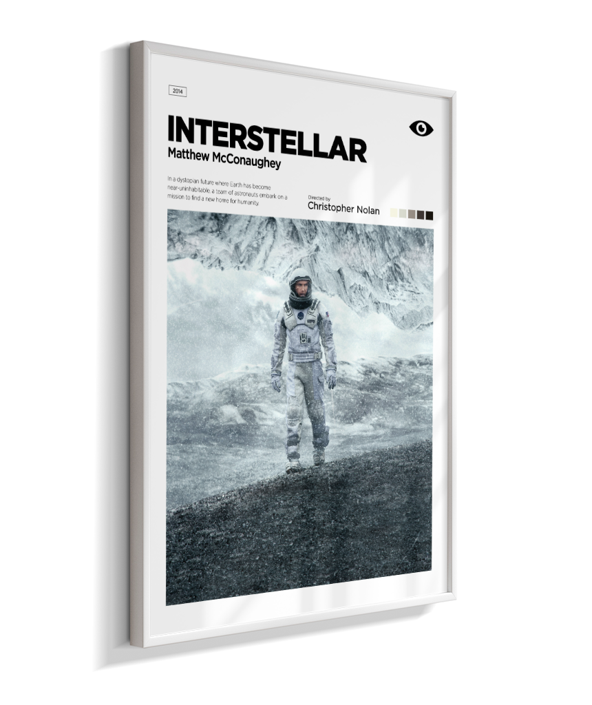 Quadro Decorativo Interstellar Matthew McConaughey Editorial Art