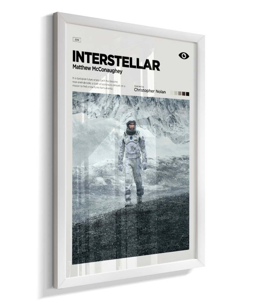 Quadro Decorativo Interstellar Matthew McConaughey Editorial Art