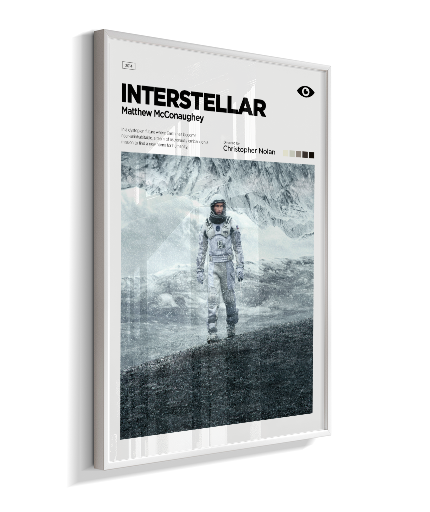 Quadro Decorativo Interstellar Matthew McConaughey Editorial Art