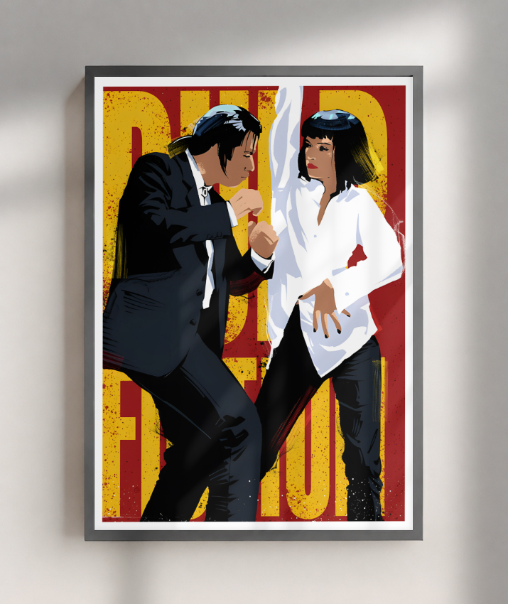 Quadro Decorativo Pulp Fiction Dança Twist