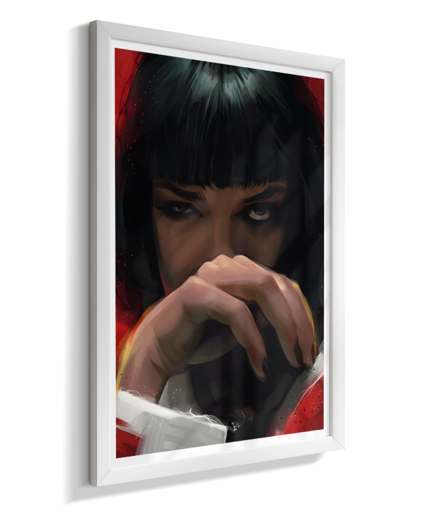 Quadro Decorativo Pulp Fiction Mia Wallace Olhar