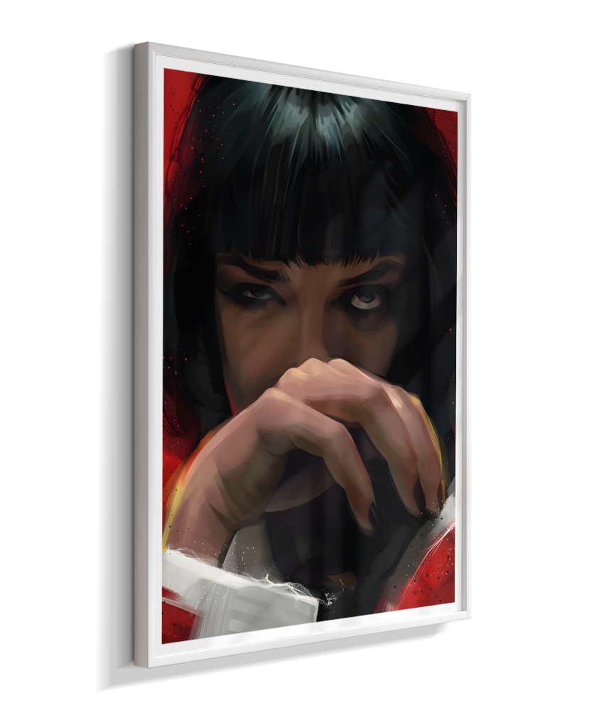 Quadro Decorativo Pulp Fiction Mia Wallace Olhar
