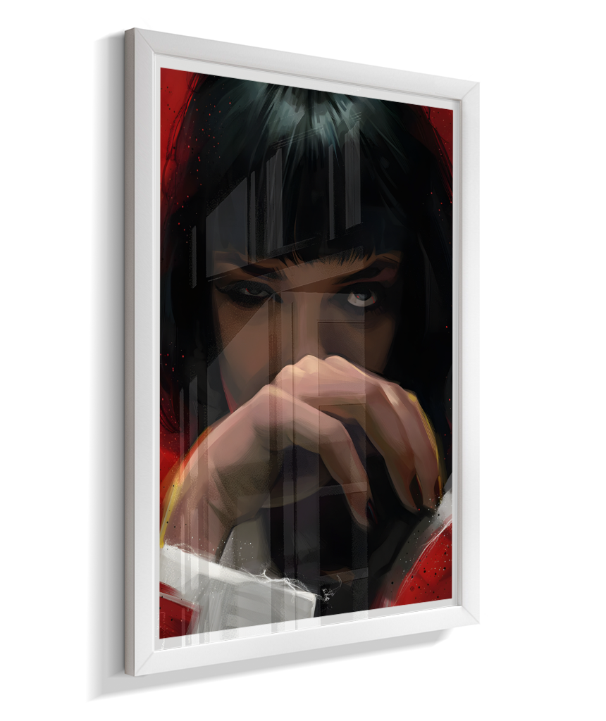 Quadro Decorativo Pulp Fiction Mia Wallace Olhar