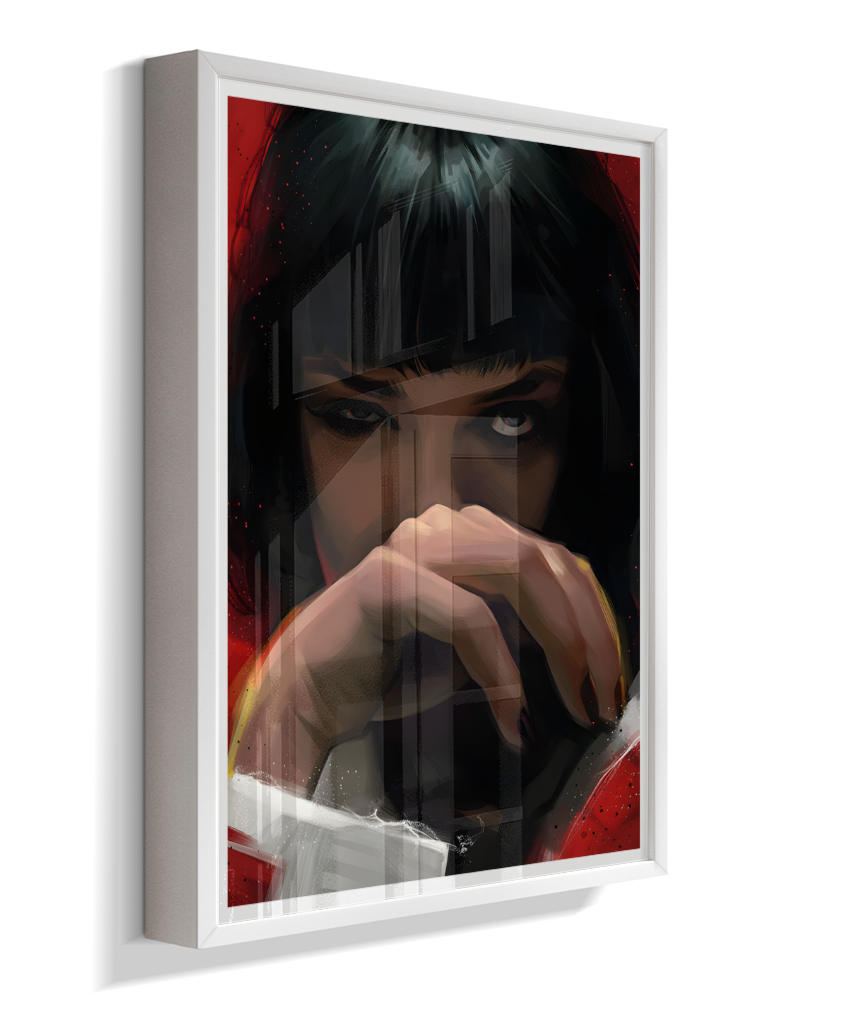 Quadro Decorativo Pulp Fiction Mia Wallace Olhar