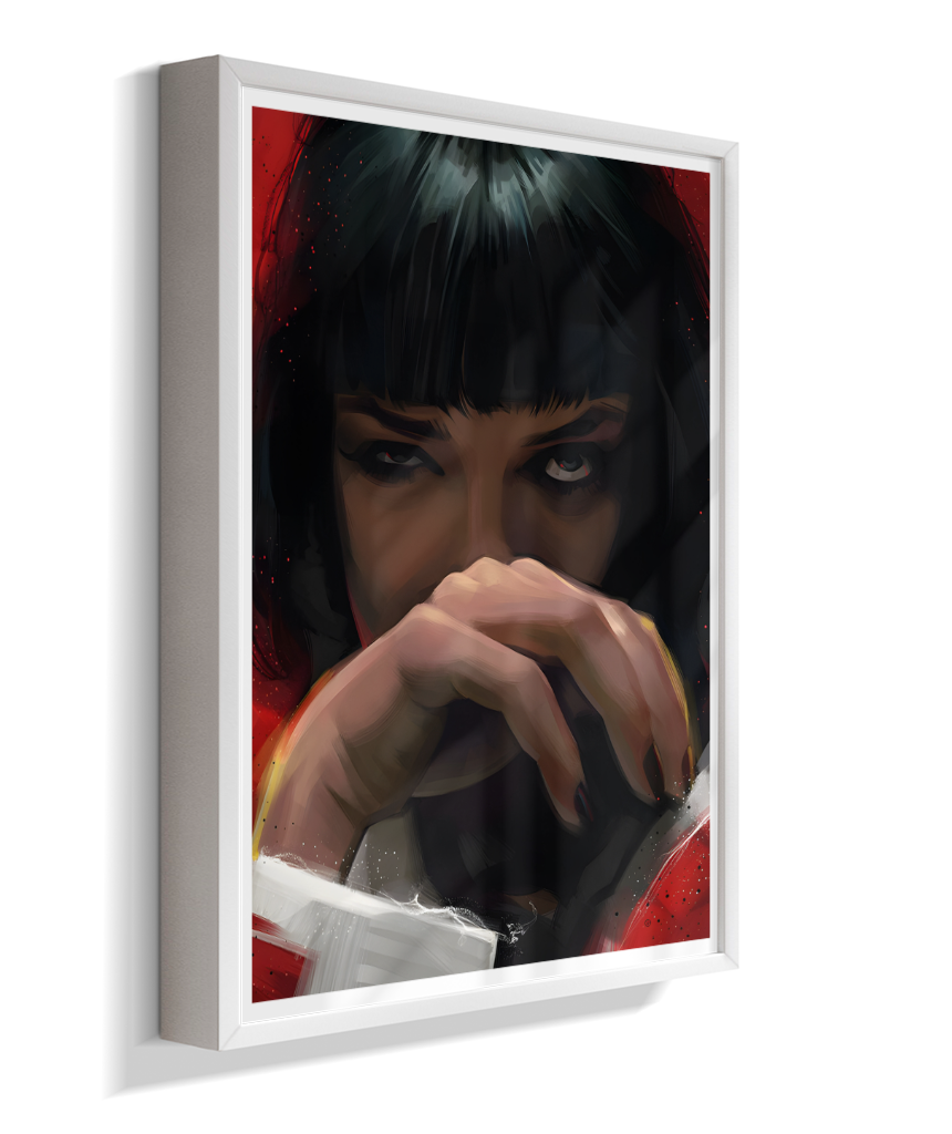 Quadro Decorativo Pulp Fiction Mia Wallace Olhar