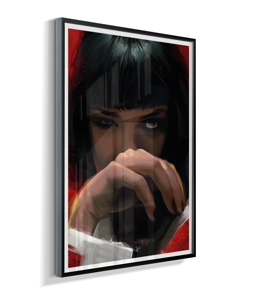 Quadro Decorativo Pulp Fiction Mia Wallace Olhar