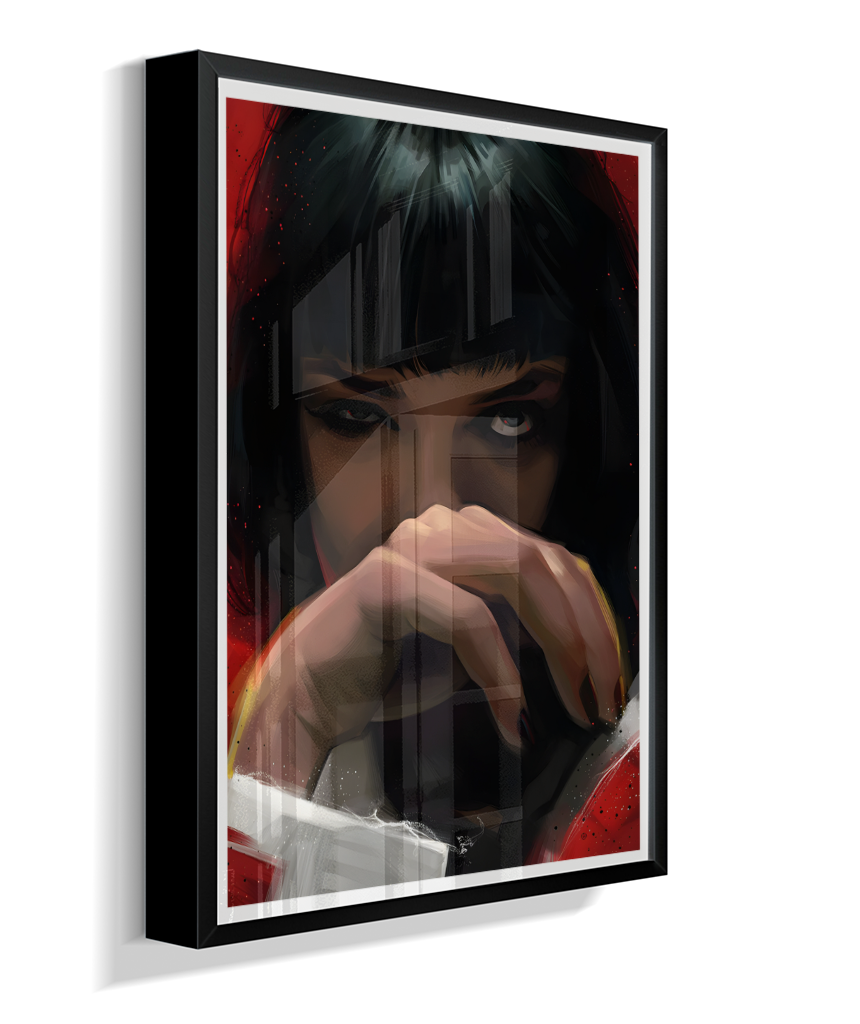 Quadro Decorativo Pulp Fiction Mia Wallace Olhar