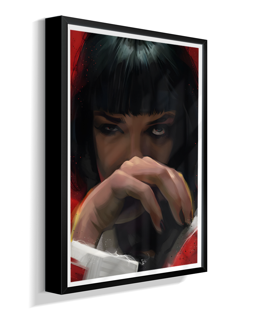 Quadro Decorativo Pulp Fiction Mia Wallace Olhar