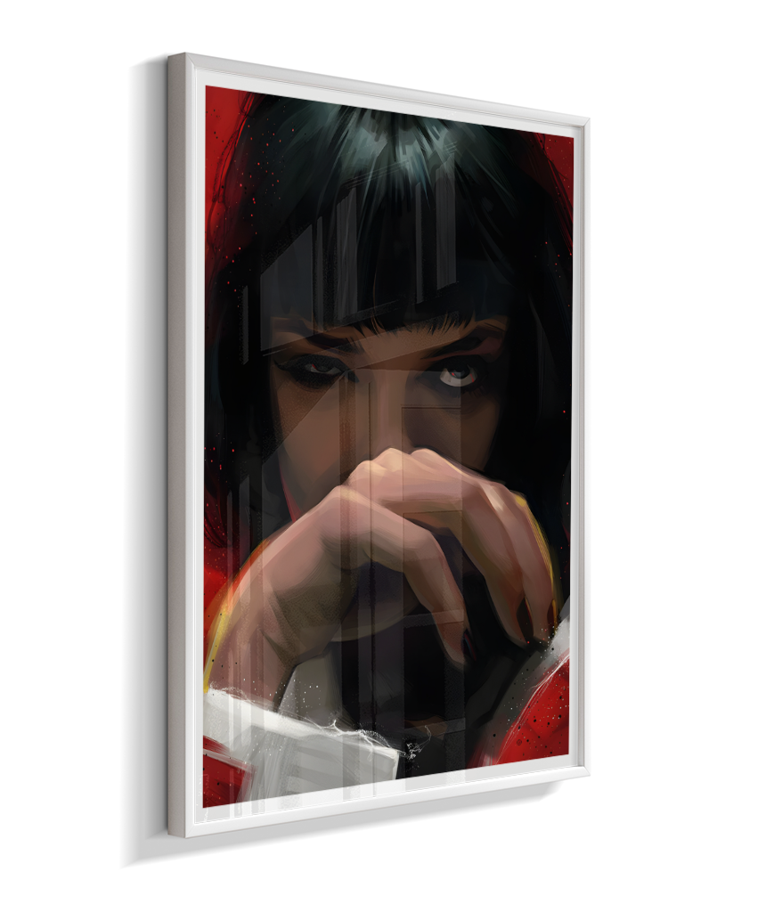Quadro Decorativo Pulp Fiction Mia Wallace Olhar