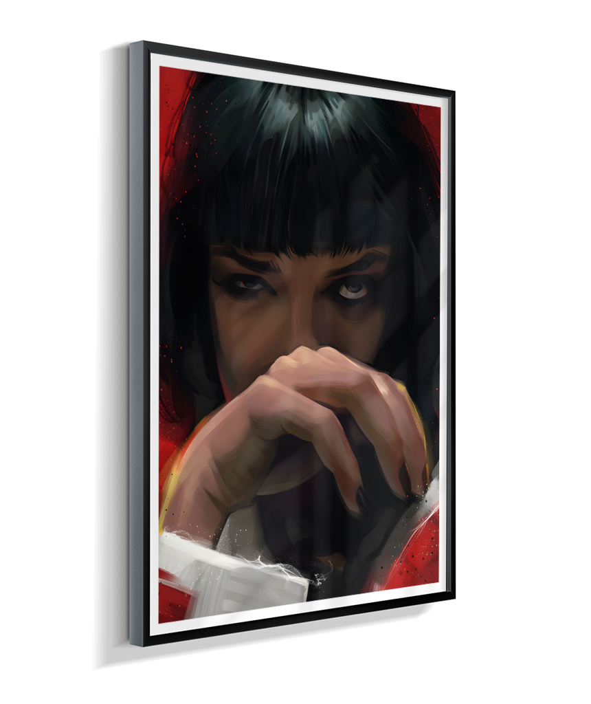 Quadro Decorativo Pulp Fiction Mia Wallace Olhar