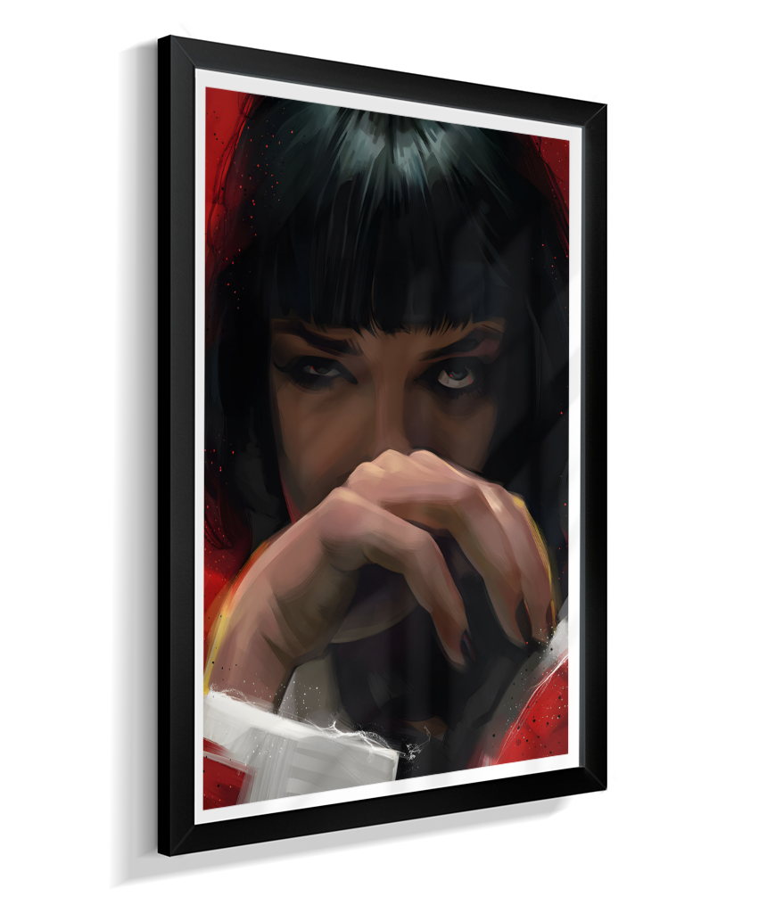 Quadro Decorativo Pulp Fiction Mia Wallace Olhar