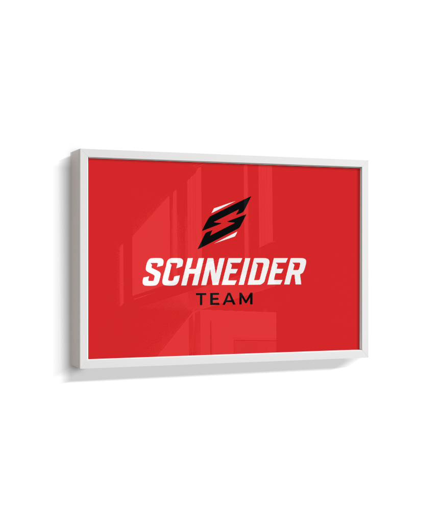 Quadro schneider team vermelho