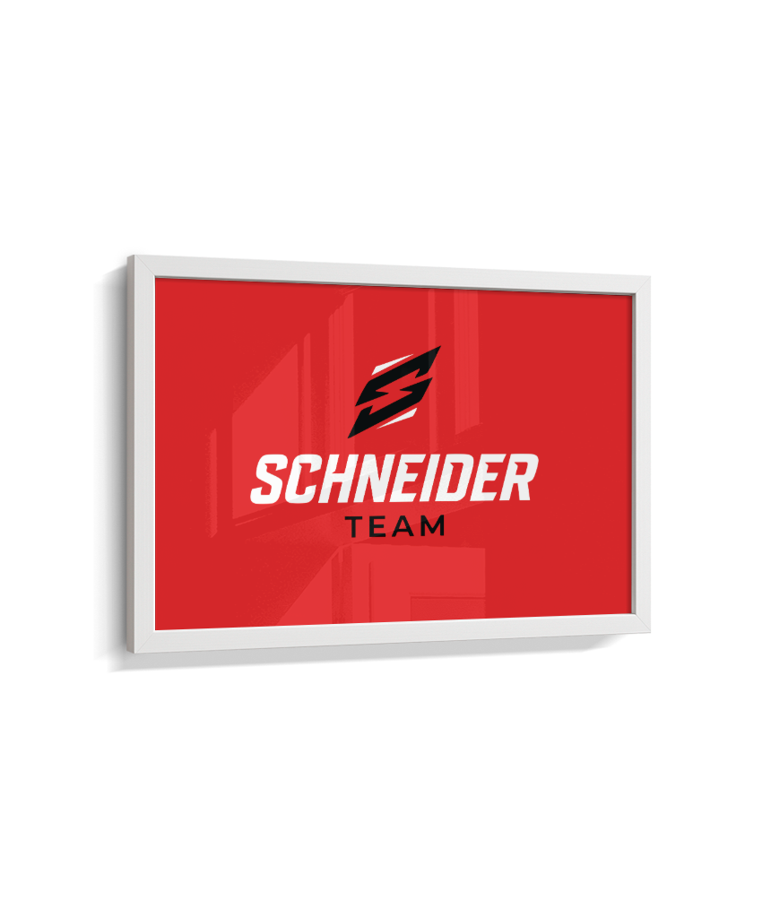 Quadro schneider team vermelho