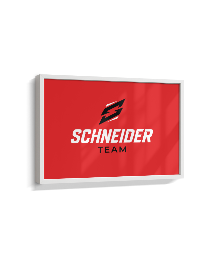 Quadro schneider team vermelho