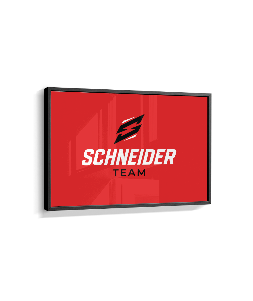 Quadro schneider team vermelho