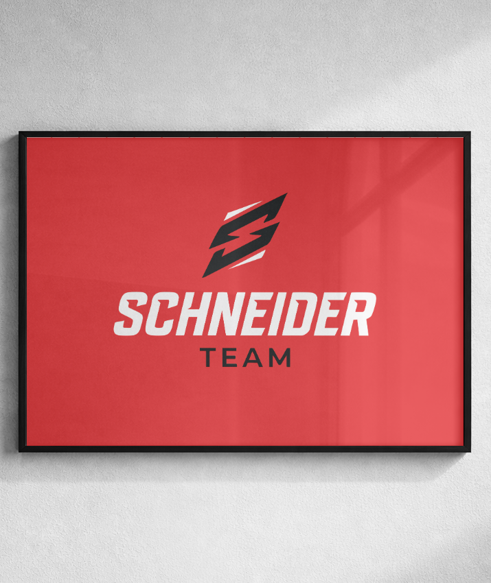 Quadro schneider team vermelho